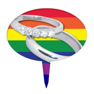 Gay Lesbian Wedding Cake Topper