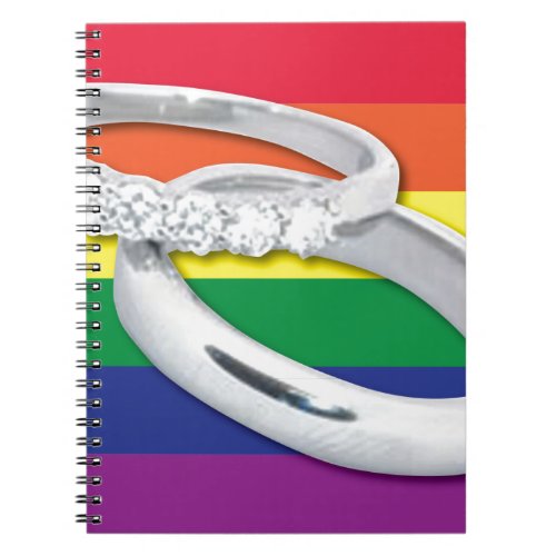 Gay Lesbian Wedding Notebook