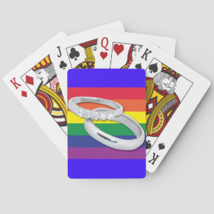 Gay Lesbian Wedding Poker Cards