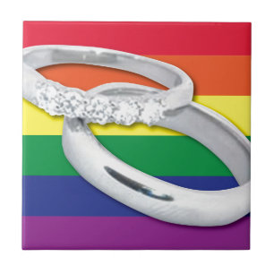 Gay Lesbian Wedding Tile
