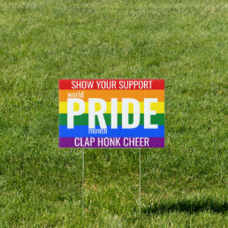Gay LGBT Pride custom Yard Sign
