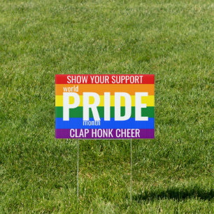 Gay LGBT Pride custom Yard Sign