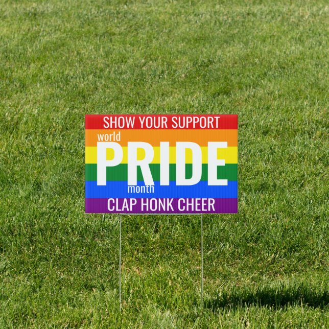 Gay LGBT Pride custom Yard Sign (Insitu)