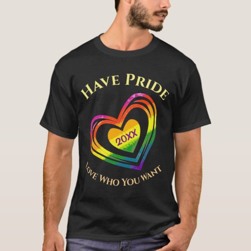 Gay LGBTQ Have Pride Month Love Who You Want T_Shirt