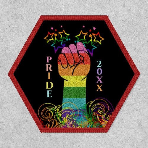 Gay LGBTQ Pride Rainbow Flag Personalize Patch