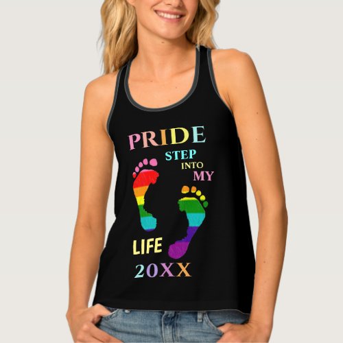 Gay LGBTQ Rainbow Pride Month Year Life Feet Tank Top