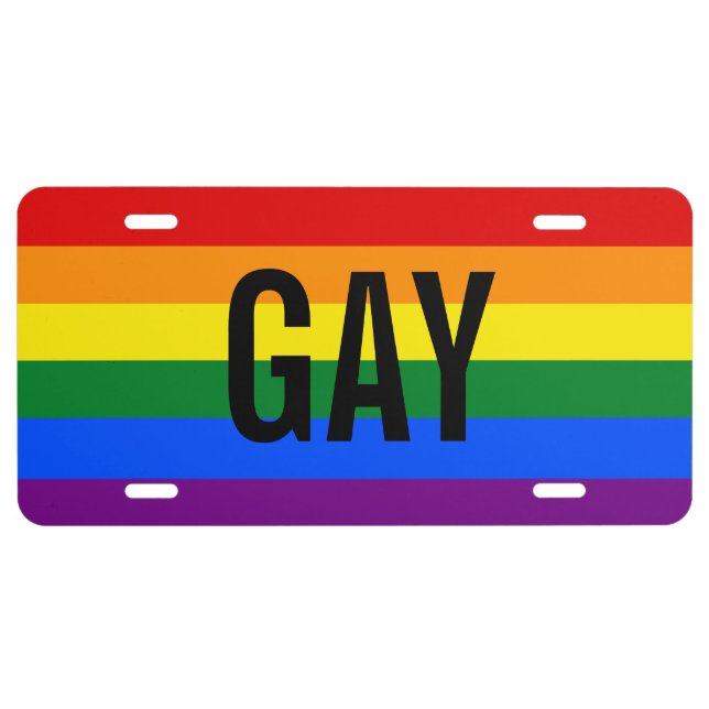 Gay License Plate (Front)