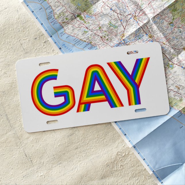 GAY LICENSE PLATE (In Situ)