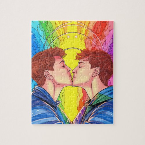 Gay Love Make Your Rainbow Jigsaw Puzzle