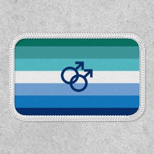 Gay Love (MLM) Pride House Flag Patch