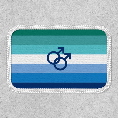 Gay Love MLM Pride House Flag Patch