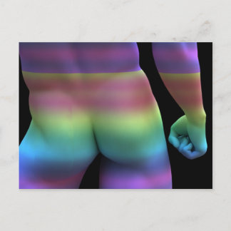 Gay Love Rainbow Postcard
