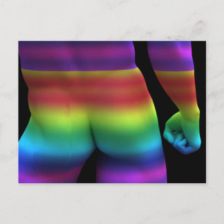 Gay Love Rainbow Postcard