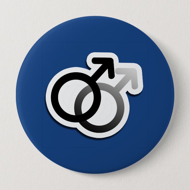 GAY LOVE SYMBOLS -.png Button (Front)