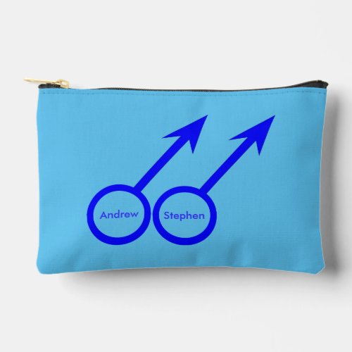 Gay Lovers Customizable Accessory Pouch