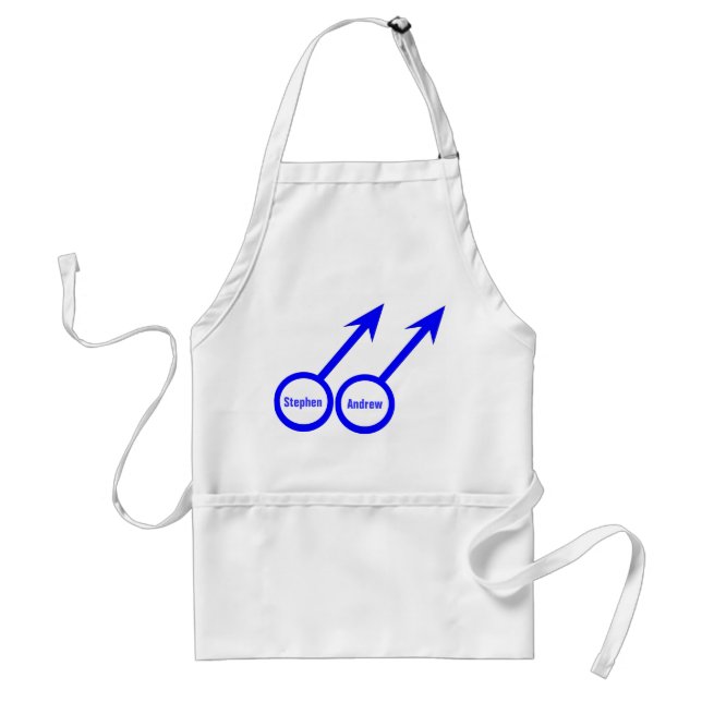 Gay Lovers Customizable Apron (Front)