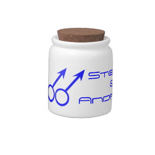 Gay Lovers Customizable Candy Jar