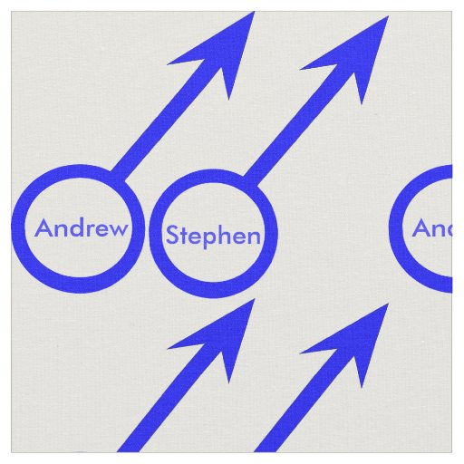 Gay Lovers Customizable Craft Fabric