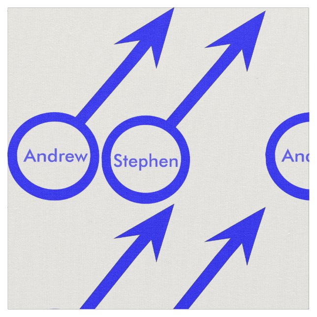 Gay Lovers Customizable Craft Fabric (Close Up)