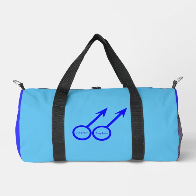 Gay Lovers Customizable Duffle Bag (Front)