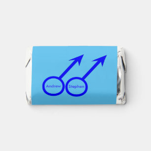 Gay Lovers Customizable Gay Wedding Hershey's Miniatures