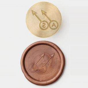 Gay Lovers Customizable Monogram Initials Wax Seal Stamp