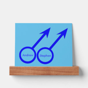 Gay Lovers Customizable Picture Ledge