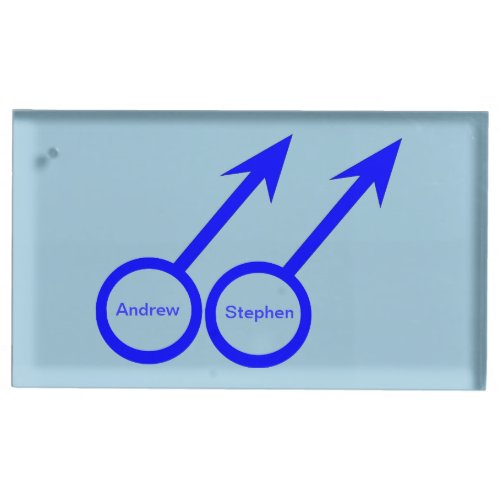 Gay Lovers Customizable Table Card Holder Gay Lovers Customizable Table Card Holder