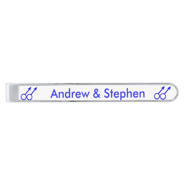 Gay Lovers Customizable Tie Bar (Front)