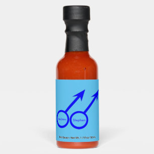 Gay Lovers Customizable Wedding Hot Sauces
