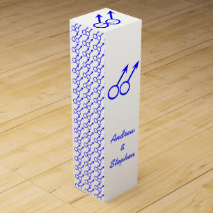 Gay Lovers Customizable Wine Gift Box