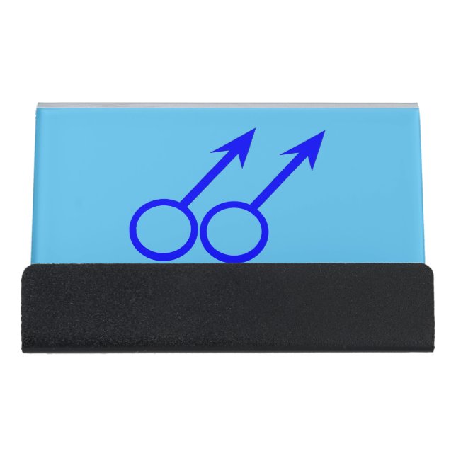 Gay Lovers Desk Card Holder (Front)
