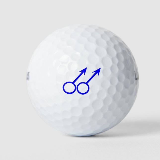 Gay Lovers Golf Ball (Front)