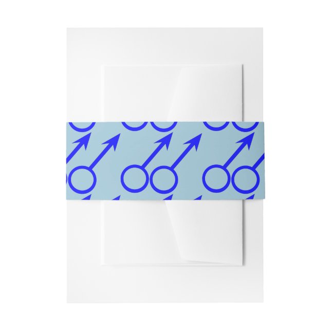 Gay Lovers Invitation Belly Band (Front Example)
