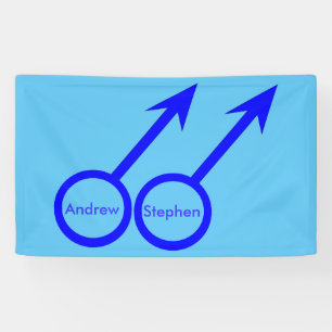 Gay Lovers Personalized Banner