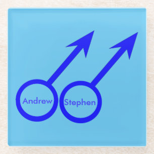 Gay Lovers Personalized Coaster