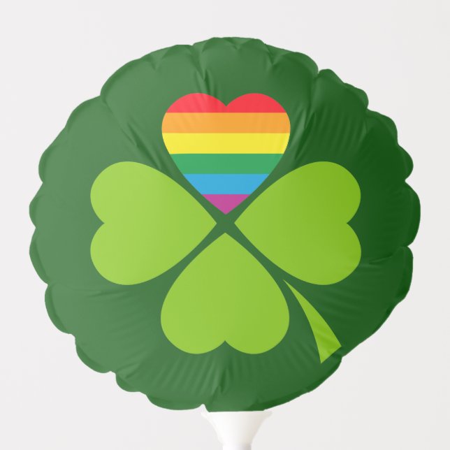 Gay Lucky Clover Balloon (Front)