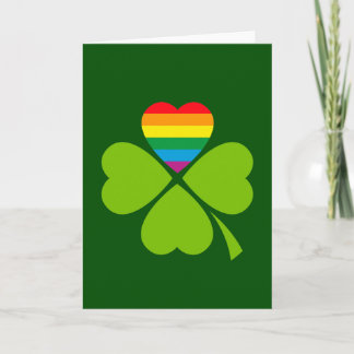 Gay Lucky Clover Card