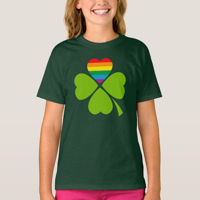 Gay Lucky Clover T-Shirt (Front)