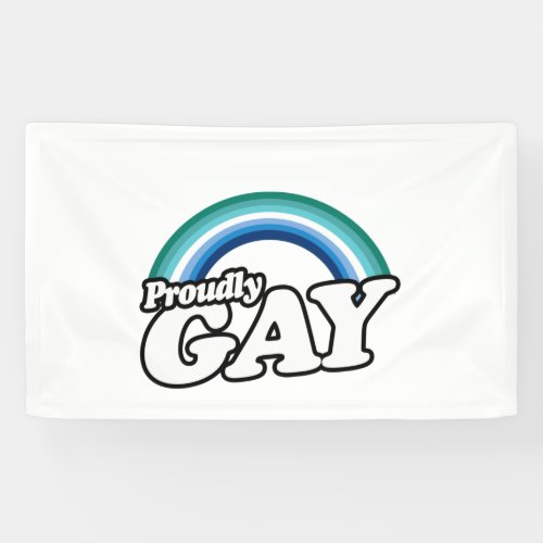 Gay Male and Proud Banner