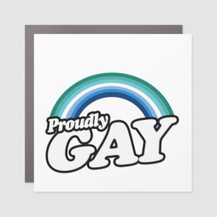 Gay Male and Proud Car Magnet