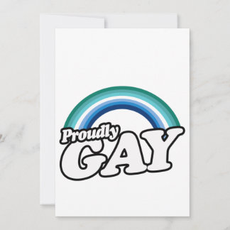 Gay Male and Proud Holiday Card