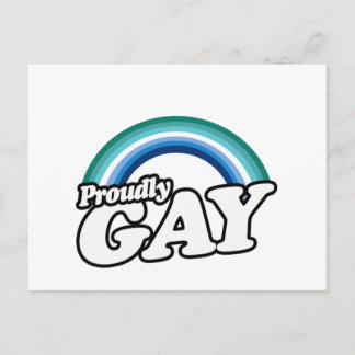 Gay Male and Proud Postcard