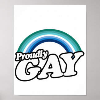 Gay Male and Proud Poster