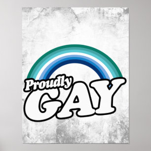 Gay Male and Proud Poster