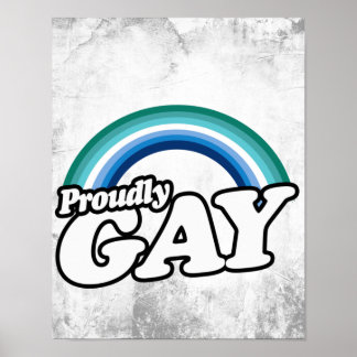 Gay Male and Proud Poster