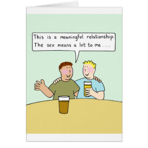Gay Male Couple Relationship Cartoon Humor Cards