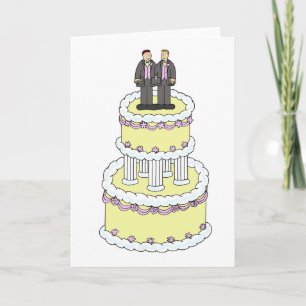Gay Male Couple Wedding Congratulations Card