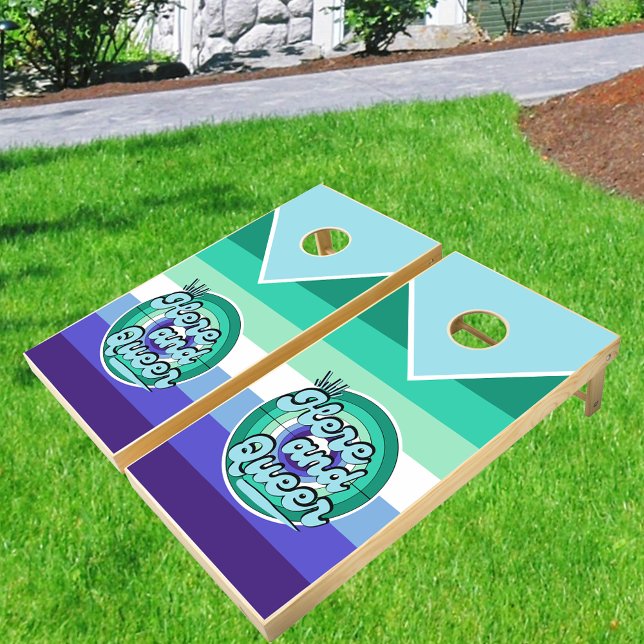 Gay Male Flag: LGBTQ - Here and Queer Cornhole Set (Creator Uploaded)