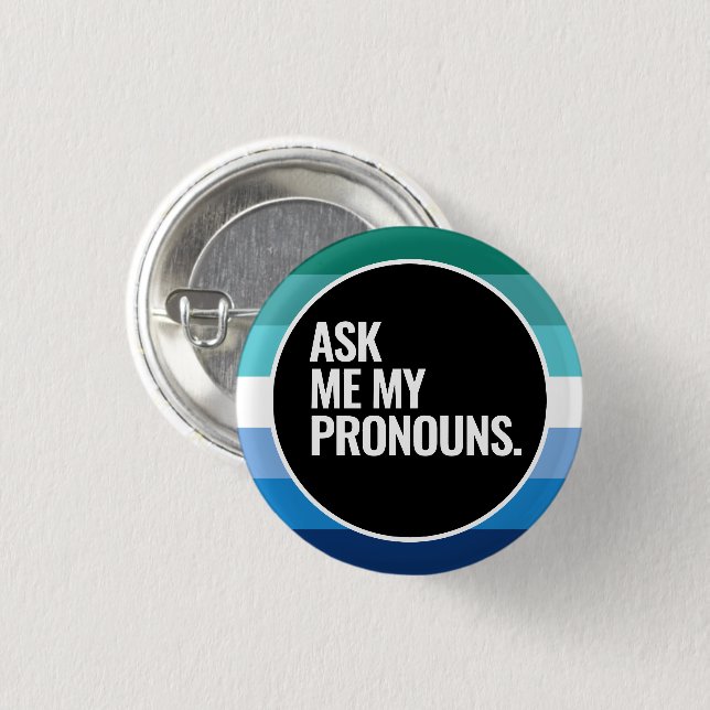 Gay Male Pride Button (Front & Back)